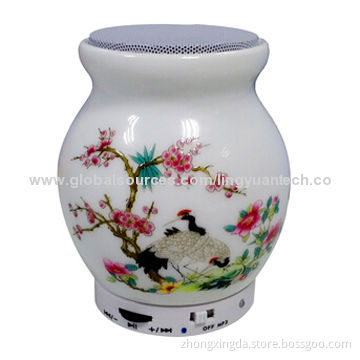 Mini Ceramic Bluetooth Speaker with TF Card, 60Hz-18kHz Frequency ResponseNew
